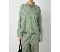 WeWoreWhat Women's Button Front Shirt