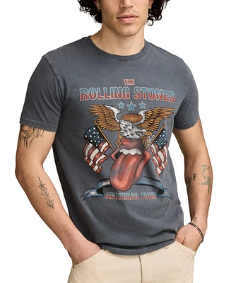 Lucky Brand Men's Rolling Stones Short Sleeve Crewneck Eagle Graphic T-Shirt