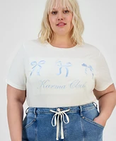Grayson Threads, The Label Plus Trendy Crewneck Karma T-Shirt