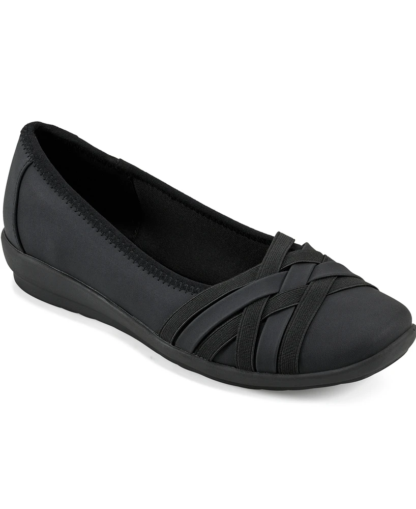 Easy Spirit Women's Avva Woven Slip-On Ballet Flats