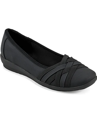 Easy Spirit Women's Avva Woven Slip-On Ballet Flats