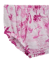 Guess Baby Girls 2-Piece Puff Sleeve Printed Dress and Coordinating Bloomer Set