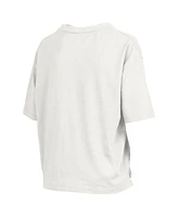 Pressbox Women's White UConn Huskies 2025 Ncaa Basketball National Champions Harmony Oversized Slub T-shirt