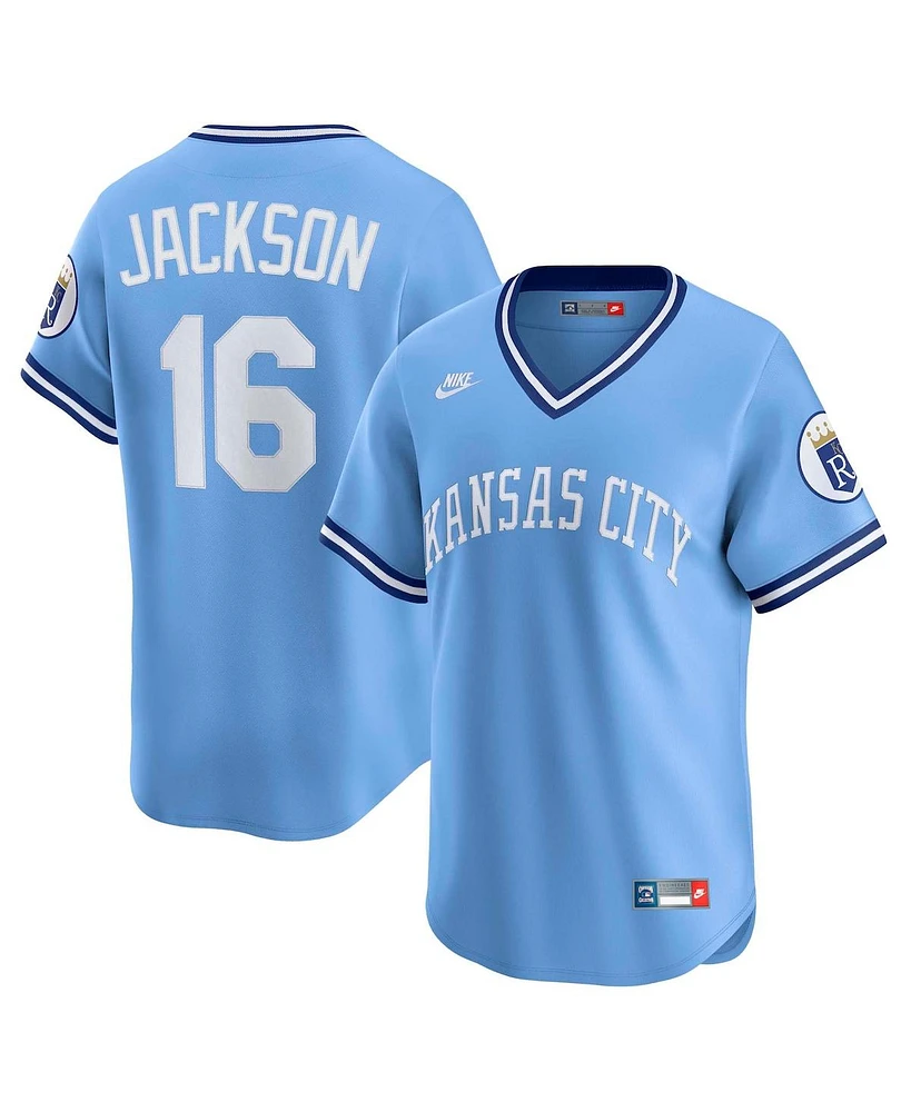 Nike Men's Bo Jackson Light Blue Kansas City Royals Throwback Cooperstown Collection Limited Jersey