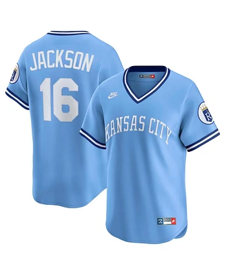Nike Men's Bo Jackson Light Blue Kansas City Royals Throwback Cooperstown Collection Limited Jersey