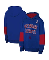 Mitchell & Ness Big Boys and Girls Navy New England Patriots Retro Fleece Pullover Hoodie