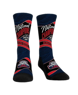 Rock 'Em Men's and Women's Navy UConn Huskies 2025 Ncaa Women's Basketball National Champions Wave Crew Socks