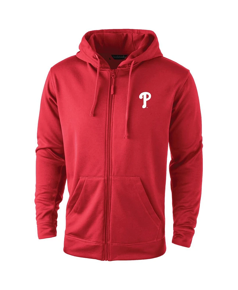 Dunbrooke Men's Red Philadelphia Phillies Trophy Full-Zip Hoodie