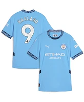 Puma Women's Erling Haaland Light Blue Manchester City 2024/25 Home Replica Player Jersey
