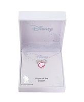 Disney Mickey Mouse Cubic Zirconia Baseball Pendant Necklace