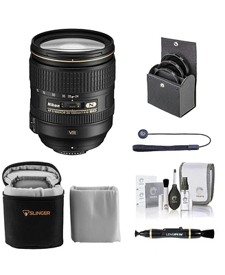 Nikon 24-120mm f/4G Ed-if Af-s Nikkor Vr Lens, Bundle with ProOptic 77mm Filter Kit, Lens Case, Lens Cleaner, Cleaning Kit, Lens Cap Tether