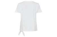Olsen Women's Tied Hem Palm T-Shirt