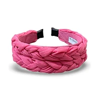 Women's Blushing Braid Headband - Hot Pink