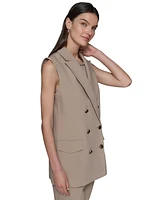 Karl Lagerfeld Paris Women's Double-Breasted Vest