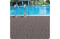 Diy 12" Patio Deck Tiles, Interlocking, Easy Install, 44pcs Dark Gray