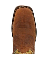 Durango Men's Rebel by Dark Chestnut and Hunter Green Western Boot