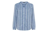 Olsen Women's Prairie Floral Embroidered Tunic