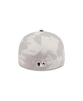 New Era Men's Light Beige/Olive Philadelphia Phillies 2025 Armed Forces Day Low Profile 59FIFTY Fitted Hat