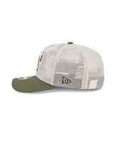 New Era Men's Light Beige/Olive Texas Rangers 2025 Armed Forces Day 9SEVENTY Adjustable Hat