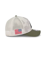 New Era Men's Light Beige/Olive Arizona Diamondbacks 2025 Armed Forces Day 9FORTY M-Crown A-Frame Adjustable Hat