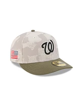 New Era Men's Light Beige/Olive Washington Nationals 2025 Armed Forces Day 59FIFTY Fitted Hat