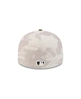 New Era Men's Light Beige/Olive Tampa Bay Rays 2025 Armed Forces Day 59FIFTY Fitted Hat