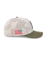 New Era Men's Light Beige/Olive Athletics 2025 Armed Forces Day 59FIFTY Fitted Hat