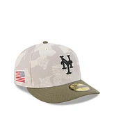 New Era Men's Light Beige/Olive York Mets 2025 Armed Forces Day 59FIFTY Fitted Hat