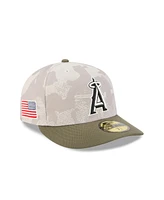 New Era Men's Light Beige/Olive Los Angeles Angels 2025 Armed Forces Day 59FIFTY Fitted Hat