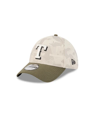 New Era Men's Light Beige/Olive Texas Rangers 2025 Armed Forces Day 39THIRTY Flex Hat