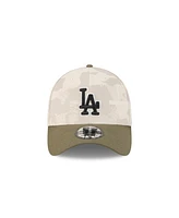 New Era Men's Light Beige/Olive Los Angeles Dodgers 2025 Armed Forces Day 39THIRTY Flex Hat