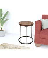 Round End Table in Manufactured Wood – Stylish and Durable Side Table for Home Decor