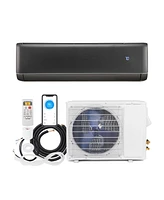 Energy Star Certified 18000 Btu 21 SEER2 208-230V Mini Split Air Conditioner and Heater Gray
