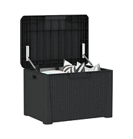 Patio Storage Box Anthracite 33 gal Pp