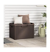 Patio Storage Box Brown 33 gal Pp