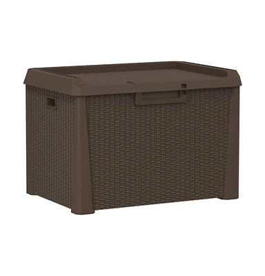 Patio Storage Box Brown 33 gal Pp