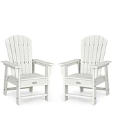 Gymax Set of 2 Kids Patio Adirondack Chair Armchair Weather Resistance Outdoor