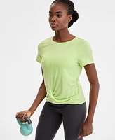 Id Ideology Women's Twist-Front Performance T-Shirt