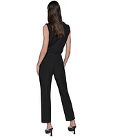 Karl Lagerfeld Paris Women's Seam-Detail Ankle Pants