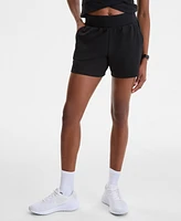 Id Ideology Women's High-Rise Relaxed Shorts, Exclusively at Macy's