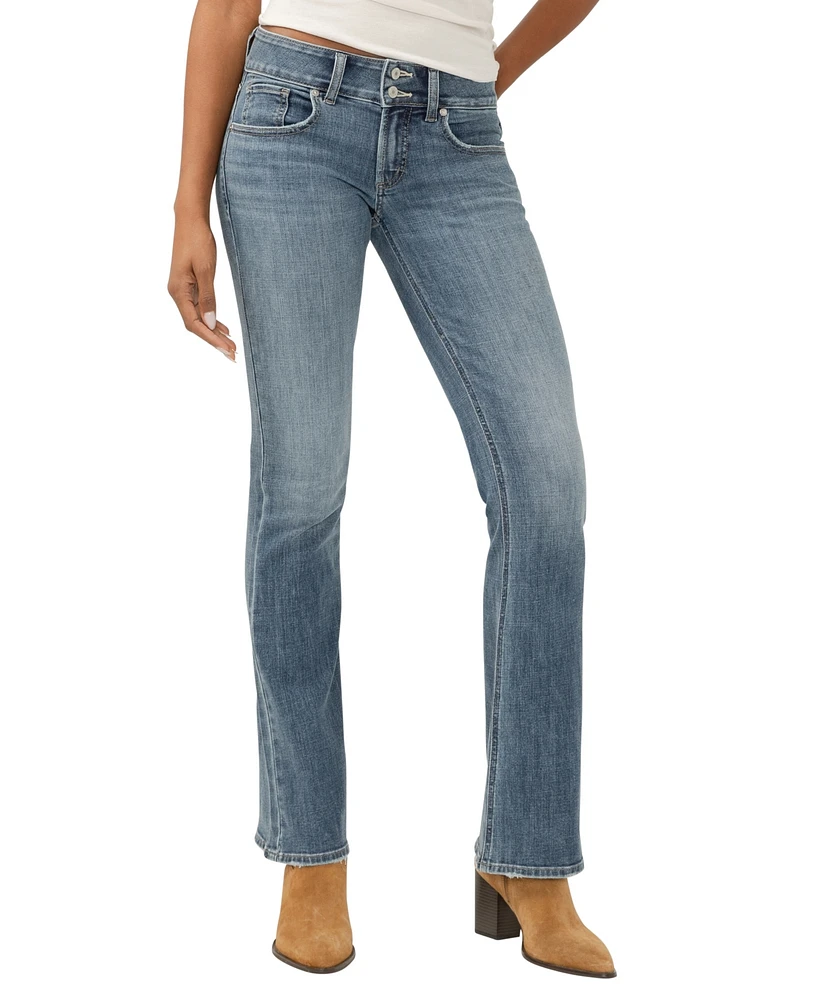 Silver Jeans Co. Women's Britt Low Rise Curvy Fit Bootcut