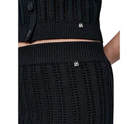 Dkny Jeans Women's Cable Pointelle-Stitch Skirt