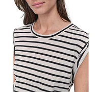 Dkny Jeans Women's Side-Tie Ruched Sleeveless T-Shirt