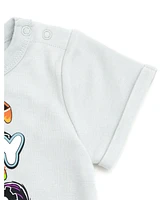 Monster Jam Toddler Boys Romper and Bucket Sun Hat Outfit Set