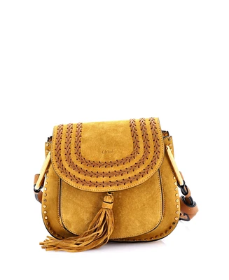 Pre-Owned Chloe Small Hudson Handbag Whipstitch Suede