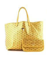 Pre-Owned Goyard Pm Saint Louis Tote Precious Metals Coated Canvas