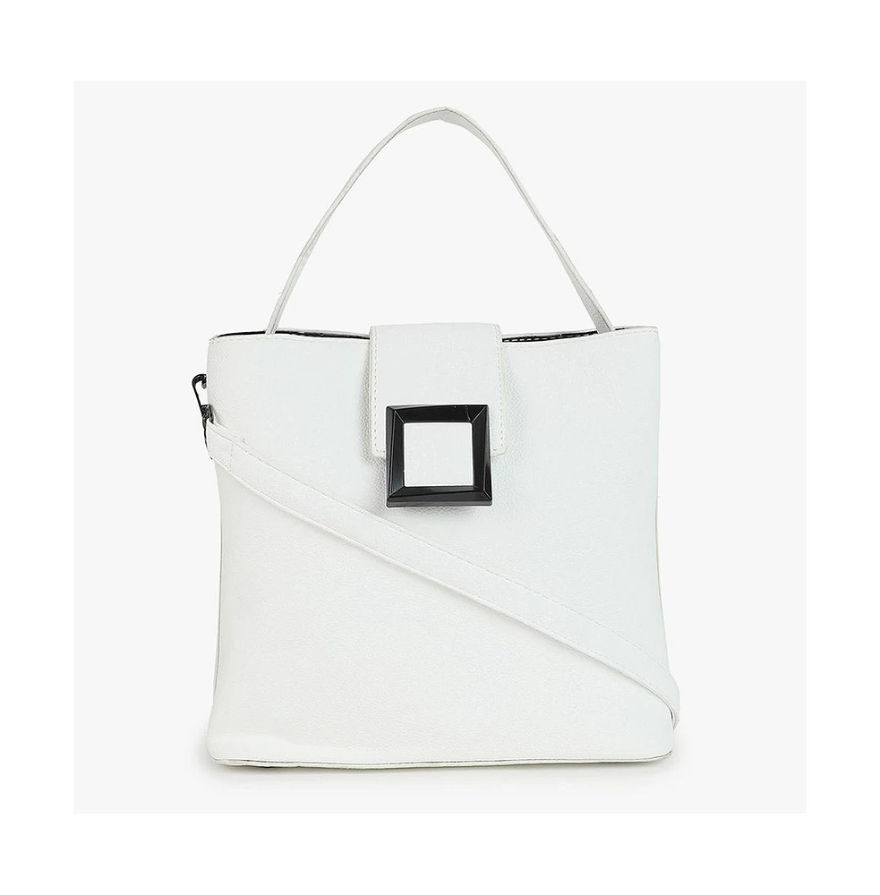 Women's Pure Perfection White Bucket Bag