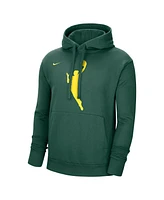 Men's and Women's Nike Hunter Green Wnba Logowoman Team 13 Pullover Hoodie