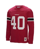 Men's Mitchell & Ness Pat Tillman Cardinal Arizona Cardinals Throwback Retired Player Name and Number Long Sleeve T-Shirt