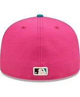 Men's New Era Pink, Green New York Yankees Cooperstown Collection Yankee Stadium Passion Forest 59Fifty Fitted Hat